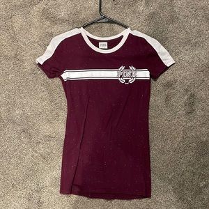 Burgundy shirt